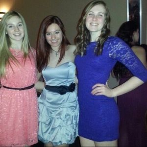 Purple lace F21 mini dress